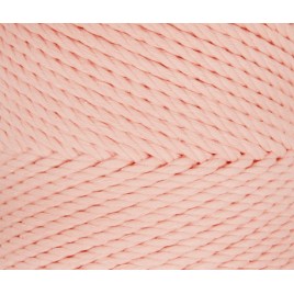 Virvė medvilninė sukta peach apvali 4mm
